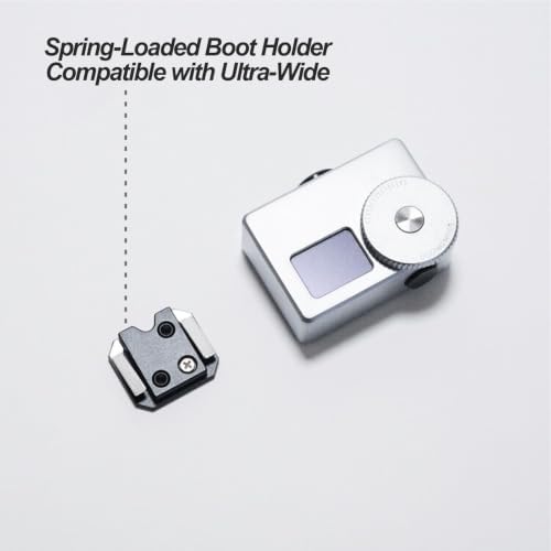 Camera Light Meter, Photographic Light Meters, 30° Average Exposure Metering, One-Click Light Meter Real-time Metering, Adjustable Shoe Seat Position Design, for Vintage Silver - Image 7