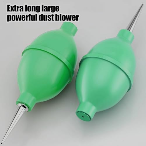 Air Duster, Large Dust Ball Hair Dryer Manual Silicone Blow Pump Cleaning Tool Coffee Grinder, Camera, Keyboard, Watch Dust Removal Tool Coffee Cleaning Tool (Green) - Image 4