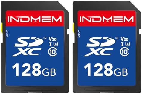 128GB SD Card 2Pack, C10, U3, V30, High Speed up to 90M/S, SDXC UHS-I Memory Cards, Full HD & 4K Video Compatible with Digital Camera, HD Camcorders, DSLR and PC, 128GB(2 pc) by elecacc