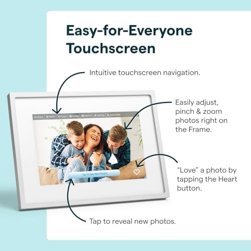 Skylight Digital Picture Frame 2 – 10" Full HD Touchscreen, Classic White - Image 7