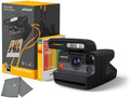 Polaroid Flip Instant Camera + Color Film Bundle (8 Photos Included) - Black - Hyperfocal 4-Lens System, Sonar Autofocus, and Scene Analysis, Bluetooth Companion App, with Lens Cleaning Cloth by Polaroid