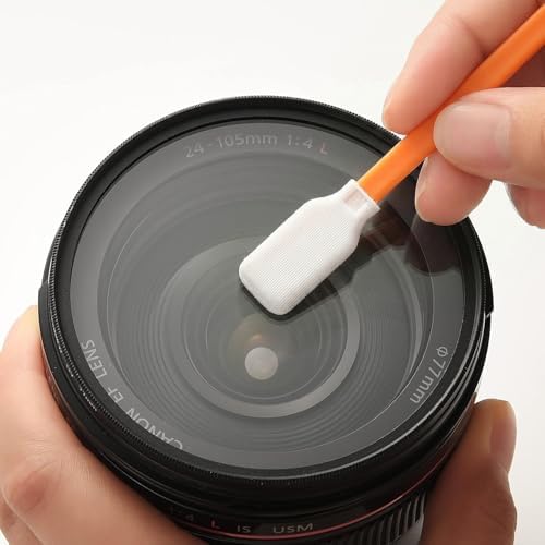 200 PCS Cleaning Swab Kit Lab Lab Microfiber Knitted Polyester Cleaning Sticks Professional Lint Free Lab Swabs for Printer, Gun, Optics Lens, Camera, Arts and Crafts, Automotive Detailing (5 Sizes) - Image 5