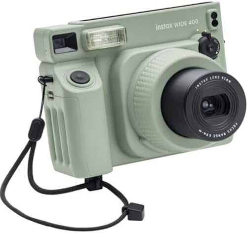 FUJIFILM INSTAX Wide 400 Instant Camera | Sage Green Bundled with INSTAX Wide Instant Film | 20 Exposures + Wide Album & Colored Frames + Cleaning Cloth (4 Items) - Image 5