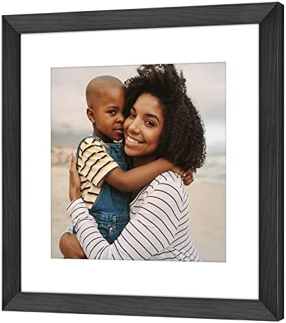 Americanflat 16x16 Picture Frame - Matted to 12x12 - Black - Image 4