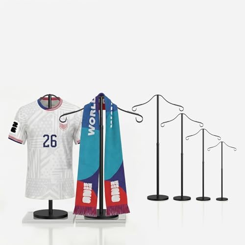 Shirt Display Stand Mannequin Torso 18-33" Adjustable Black,4 Pack by Unknown