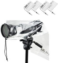 JJC Camera Rain Cover Sleeve for DSLR w/Lens up to 18", Waterproof, 4-Pack by JJC