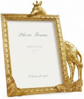 Cuspin 5x7 Picture Frame Gold Vintage Giraffe Ornate Resin Frame by Cuspin