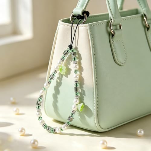 Phone Charm Beaded Camera Wrist Strap Cute Chain Lanyard Wristlet - Image 5
