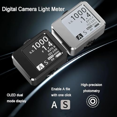 Cameras Light Meter, Digital Reflected Light Exposure Meter, High Precision Sensor, 1.54 Inch Display, Adjustable Shooting Modes, EV Range 1-22, Cold Shoe Mount, for Vintage Film Camera - Image 3