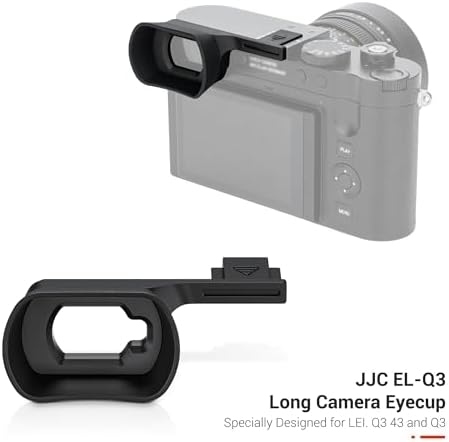 JJC Silicone Eyecup Viewfinder for Leica Q3 43 & Q3 with Extended Design - Image 2