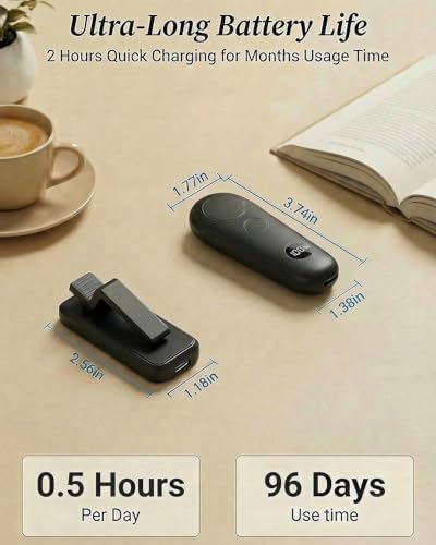 RF Remote Control Page Turner with Upgrade LCD Power Display, Wireless Reading Clicker for Kindle Paperwhite Kobo Oasis iPad, Phone Camera Remote Trigger, 36-Month Warranty (Black) - Image 6