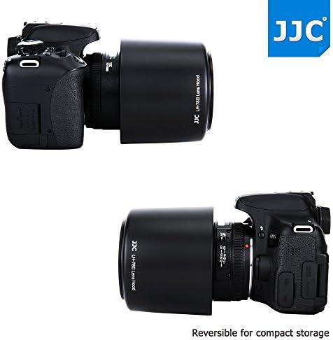 JJC Dedicated Reversible Lens Hood Shade Protector for Canon EF 135mm F2L USM & Canon EF 180mm F3.5L Macro USM Lens Replaces Canon ET-78II ET78II Lens Hood - Image 7