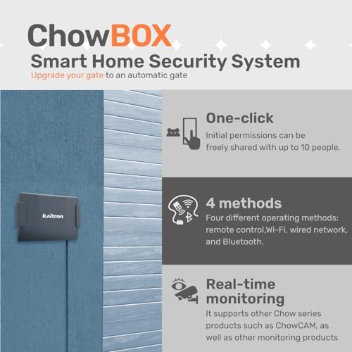 TMT ChowBOX, IP56 Waterproof AIoT Remote Control Box for Gate Openers, Remote by WiFi, Bluetooth & Ethernet Line, Upgrade Gate Openers to Automatic Gate Openers with Complete Kit (App Compatible) - Image 2