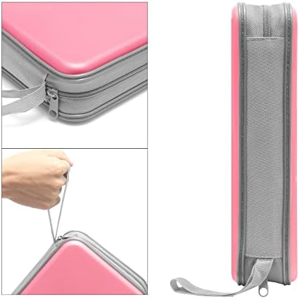 Siveit CD DVD Cases 96 Capacity Disc Storage Binder for Car(Light Pink) - Image 3