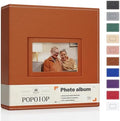 Popotop 4x6 Photo Album Holds 300 Pictures, Vegan Leather Hardcover by Popotop