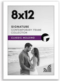 Americanflat 8x12 Picture Frame - Engineered Wood - White by Americanflat