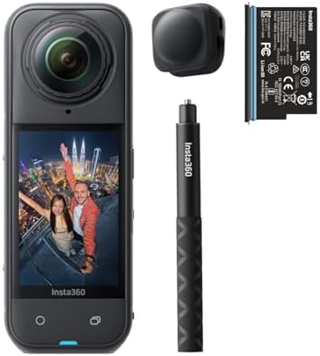 Insta360 X5 Starter Bundle - Waterproof 8K 360° Action Camera, Leading Low Light, Invisible Selfie Stick Effect, Rugged & Replaceable Lens, 3-Hour Battery, Clear Audio, Stabilization by Unknown