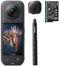 Insta360 X5 Starter Bundle - Waterproof 8K 360° Action Camera, Leading Low Light, Invisible Selfie Stick Effect, Rugged & Replaceable Lens, 3-Hour Battery, Clear Audio, Stabilization by Unknown