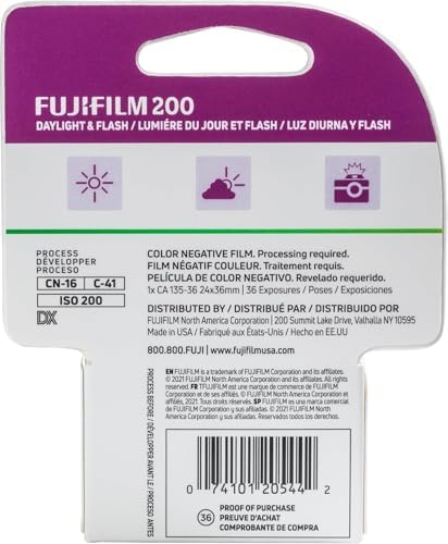 Fujifilm Fujicolor 200 Color Negative Film - 1Roll (35mm Roll Film, 36 Exposures) - Image 3
