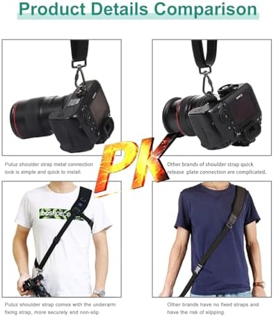 PULUZ Camera Shoulder Strap with Quick Release and Anti-Slip Soft Pad, Adjustable Camera Sling Strap for Photographers - Image 6