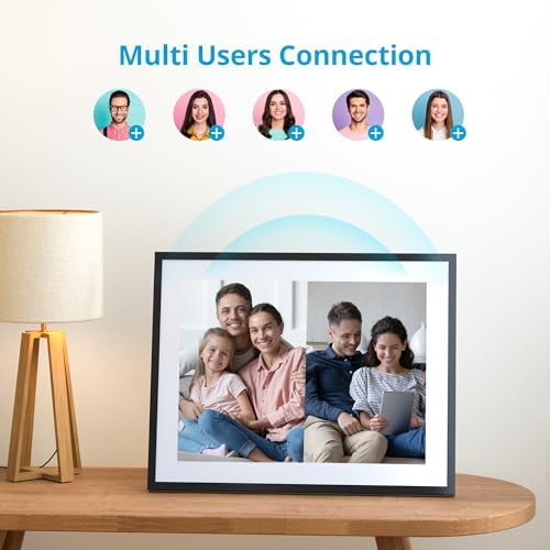 Dragon Touch Digital Picture Frame 16.7 inch 4:3 Touch Screen Large Digital Photo Frame Display, 32GB Storage Auto-Rotate, Easy Setup to Share Photos or Videos via Vphoto APP, Wall Mountable - Image 6