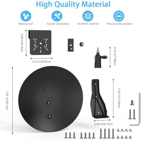 Universal Waterproof Outdoor Sun Rain Shade Shield Cover with Gutter Mount Bracket Compatible with eufy,AOSU,Reolink,TP-Link Tapo,SEHMUA,Cinnado and All 1/4'' Thread Security Camera (Black) - Image 2