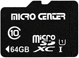 Micro Center 64GB Class 10 MicroSDHC Flash Memory Card with Adapter, 1 Pack by INLAND