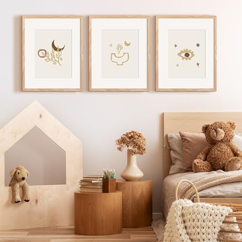 upsimples 16x20 Picture Frame, Gallery Wall Frames Set of 5, Natural - Image 2