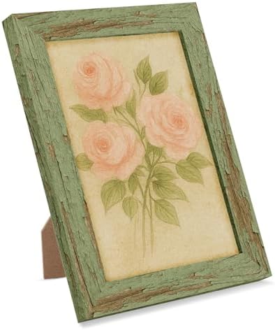 puthiac 4x6 Rustic Farmhouse Picture Frame, Weathered Green, 1 Pack - Image 6