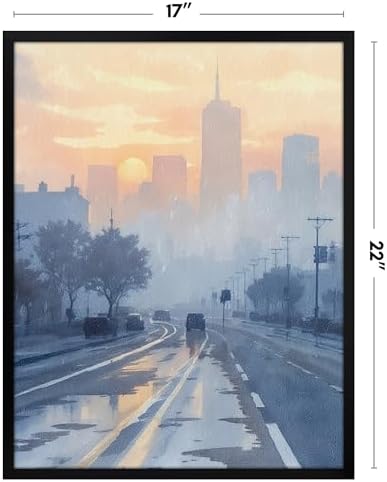 Americanflat 17x22 Poster Frame - Slim Molding - Black - Image 2