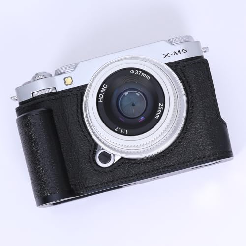 Camera Genuine Leather Half Case ，Compatible with FUJIFILM X-M5 XM5 by Unknown