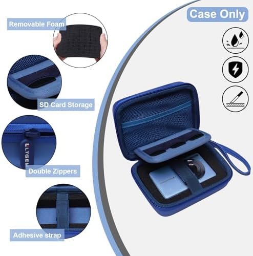 L LTGEM Digital Camera Case Compatible with KODAK PIXPRO FZ55/FZ45, Canon ELPH 180/190, Sony DSCW830/DSCW800, CAMKORY, QUMCOU, Lecran Digital Cameras, Blue(Case Only) - Image 5