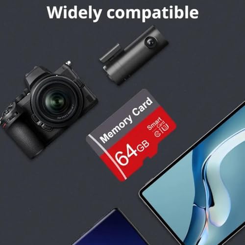 2 Pack Memory Card 64GB with Adapter, High Speed TF Card, UHS-I C10 A1 Memory TF Card for Tablet/Mobile Phone/Camera/Car Audio/Game Console (64, GB) - Image 5