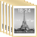 upsimples 18x24 Picture Frame, Gallery Wall Frames Set of 5, Gold by upsimples