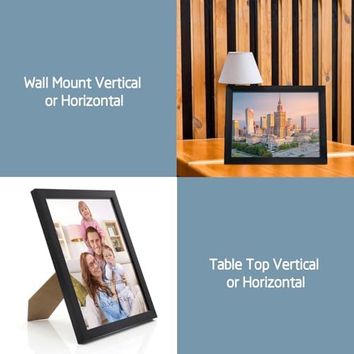 Giftgarden Black 8x10 Picture Frame Bulk, Multi 8 x 10 Photo Frames Set for Wall Hanging or Tabletop, 12 Pack - Image 6