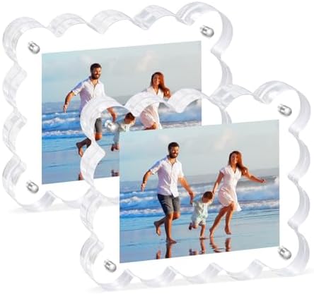 2 Pack Magnetic Acrylic Picture Frames,2x3 Small Photo Frame by Unknown