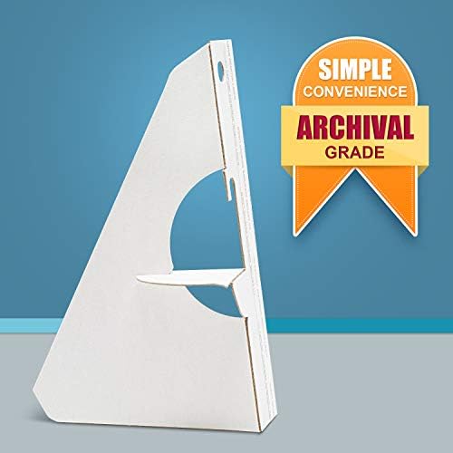 Lineco Self Stick Easel Backs, 5 Inch, White, 25 Pack - Image 2