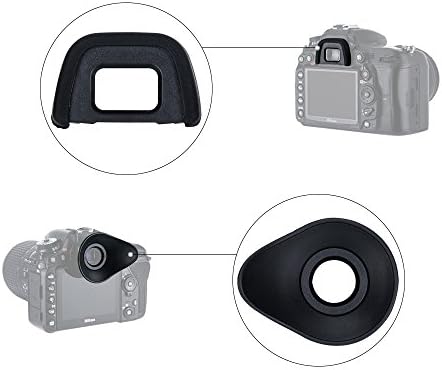 JJC Silicone Eyecup Viewfinder for Nikon D7500 D5600 D3400 D750, 2-Type - Image 3