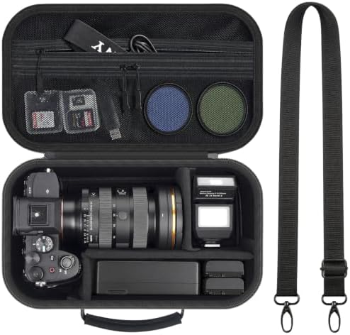 Camera Case for Canon EOS Rebel T7/R50/R100/for Sony a7iv/Mirrorless by Grapsa