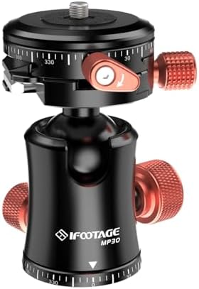 IFOOTAGE Komodo MP30 Tripod Ball Head Mount Dual 360° Panoramic by IFOOTAGE