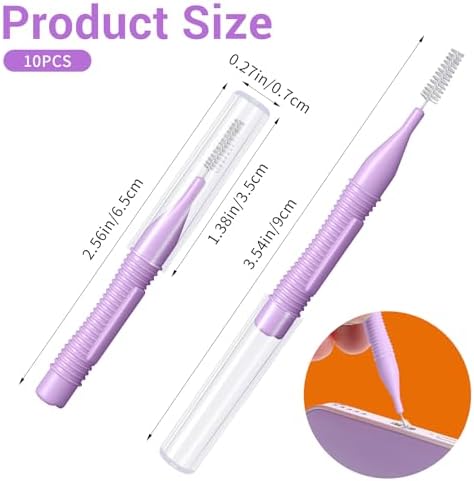 10 Pack Cell Phone Cleaning Kit, Nylon Brushes, Anti-Clogging Mini USB C Port Cleaning Tool Multifunctional Phone Speaker Cleaner for Speaker and Receiver Headphones Tablet Computer Camera - Image 2