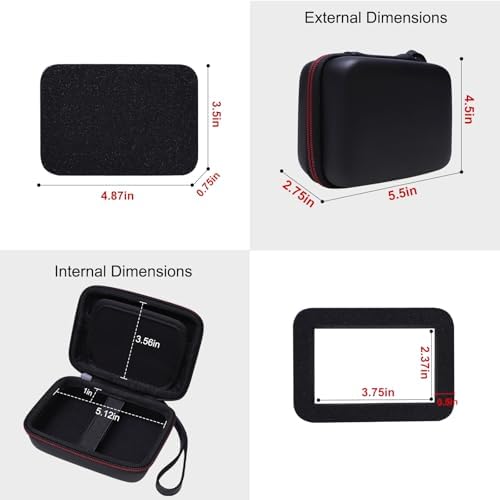 L LTGEM Digital Camera Case Compatible with KODAK PIXPRO FZ55/FZ45, Canon ELPH 180/190, Sony DSCW830/DSCW800, CAMKORY, QUMCOU, Lecran Digital Cameras, Black(Case Only) - Image 3