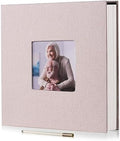 HoneyTolly Large Photo Album Self Adhesive, DIY Scrapbook Album for 3x5 4x6 8x10 Pictures, 60 Pages Linen Cover Memory Book, Ideal Gift for Family Wedding Baby Christmas Anniversary(Beige) by HoneyTolly
