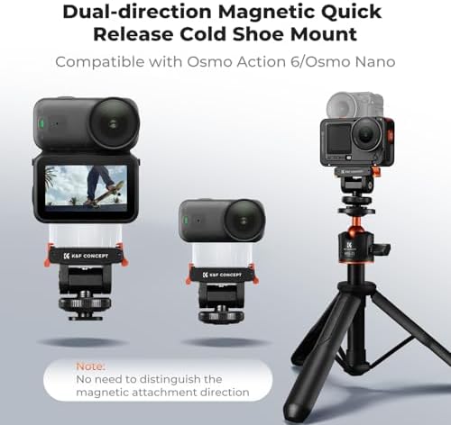 K&F CONCEPT Cold Shoe Mount Compatible with DJI Osmo Nano/Osmo Action 6 - Image 2