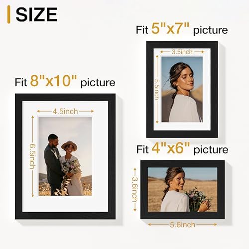 Vittanly 20 Pack Picture Frames Collage Wall Decor, Black - Image 6