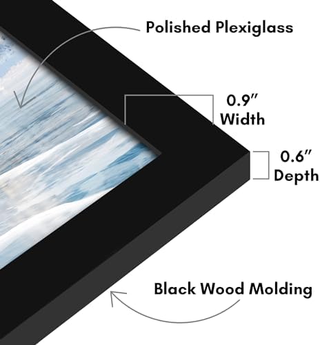 Americanflat 12x32 Picture Frame - Engineered Wood - Black - Image 3
