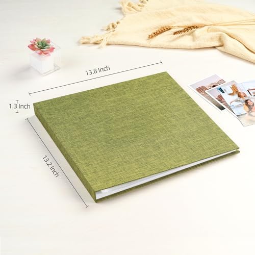 Mublalbum 12x12 Inch 3 Ring DIY Scrapbook Photo Album 40 Pages, Green - Image 2