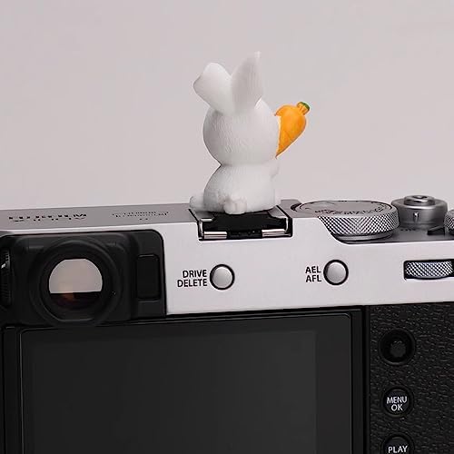 ZOSTLAND Lovely SLR Camera Hot Shoe Boot Cover Cap,White Shoe Protector,Compatible with Sony Fuji Canon Nikon Pentax Leical (2pcs Rabbit) - Image 5