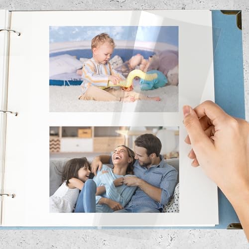 Vienrose Self Adhesive Photo Album Refill Pages 3 Ring Binder 240 Pages by Vienrose
