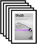 Americanflat 17x23 Poster Frame 5-Pack - Matted to 13x19 - Black by Americanflat